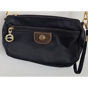 Longchamp Mini Nylon Crossbody Bag Navy Blue With Long & Wristlet Straps